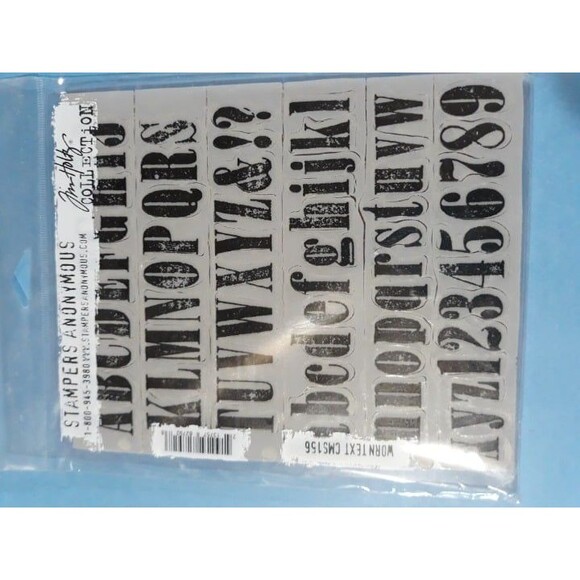Tim Holtz Worn Text - Picture 1 of 1
